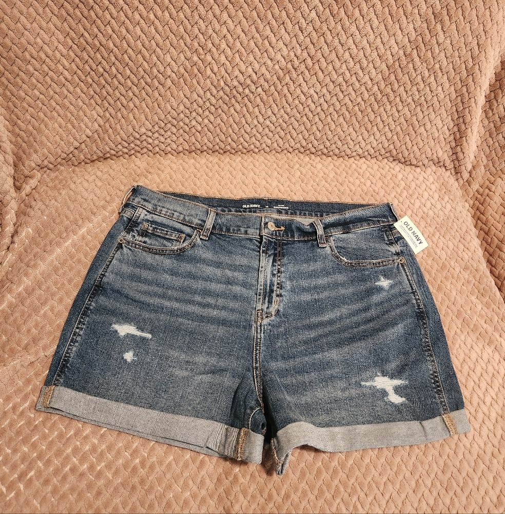 Old Navy Boyfriend Mid Rise Shorts Sz14